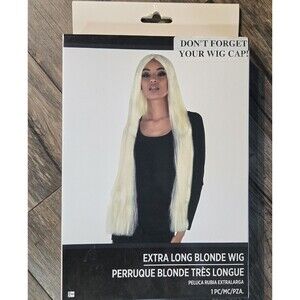Adult Extra Long Blonde Wig Brand New